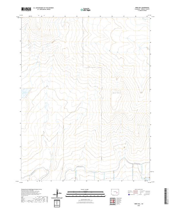 US Topo 7.5-minute map for Nero Hill CO