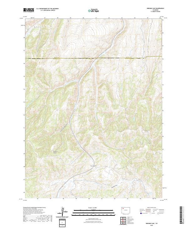 US Topo 7.5-minute map for Ninemile Gap CO