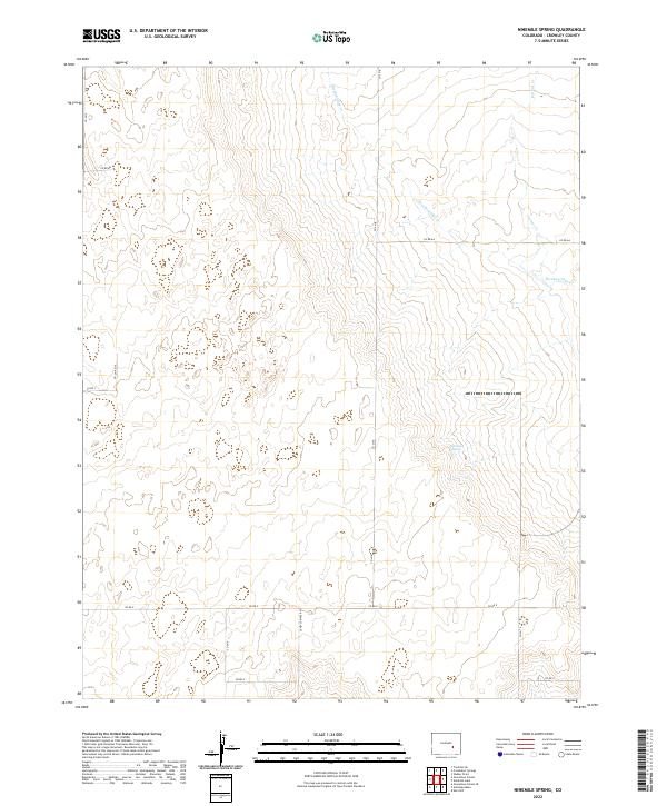 US Topo 7.5-minute map for Ninemile Spring CO