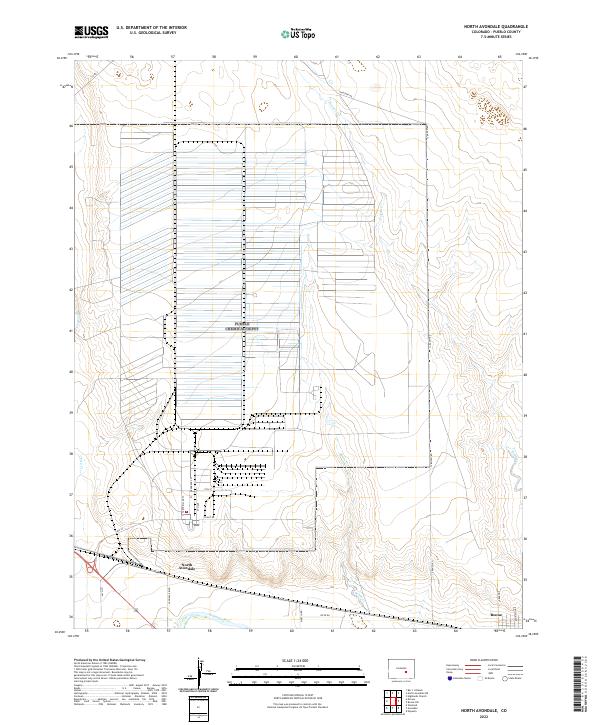 US Topo 7.5-minute map for North Avondale CO