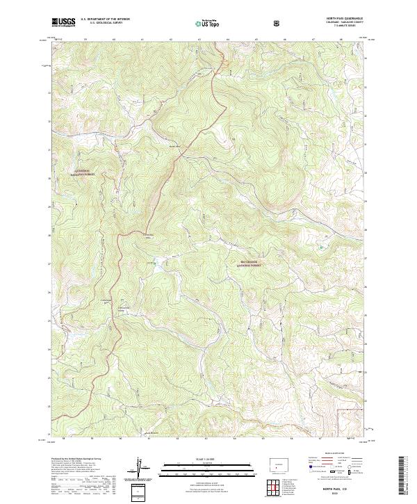 US Topo 7.5-minute map for North Pass CO