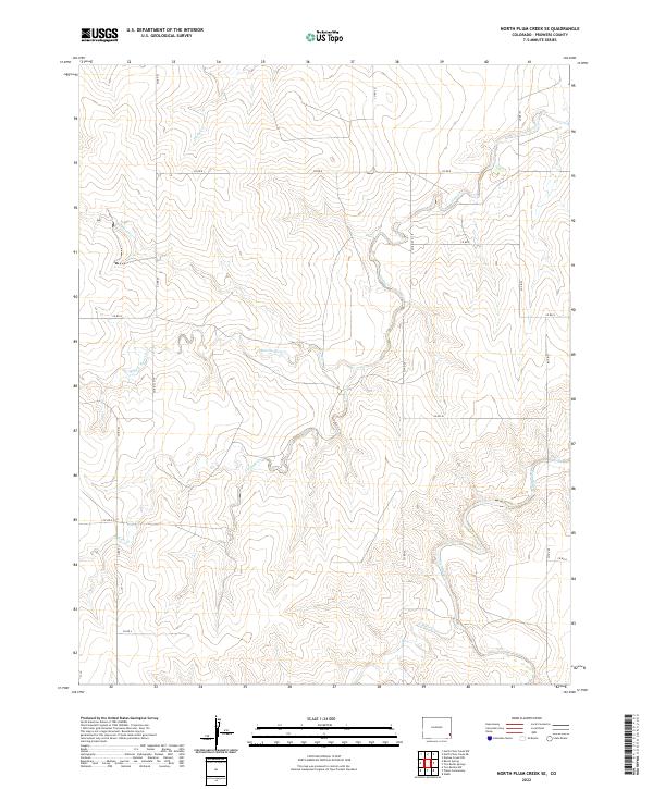 US Topo 7.5-minute map for North Plum Creek SE CO