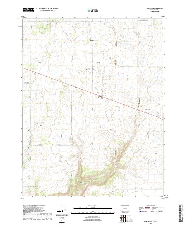 US Topo 7.5-minute map for Northdale COUT