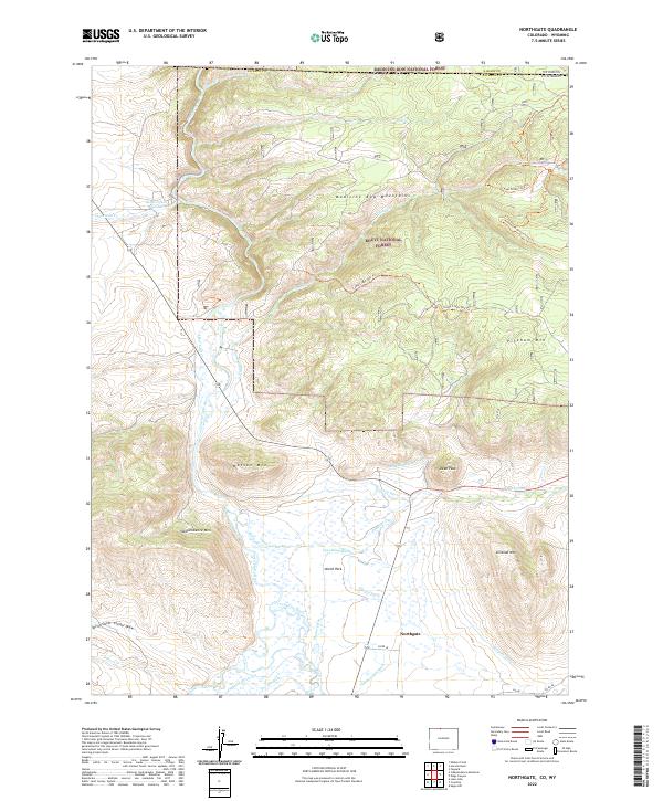 US Topo 7.5-minute map for Northgate COWY