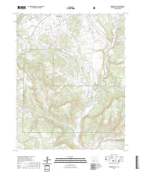 US Topo 7.5-minute map for Oakbrush Hill CO