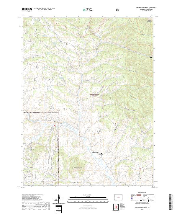 US Topo 7.5-minute map for Observatory Rock CO
