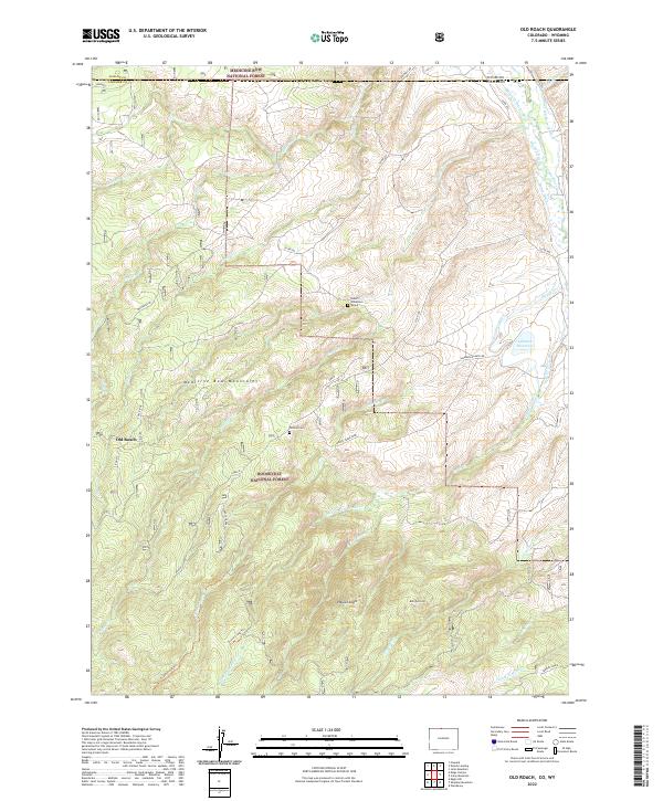 US Topo 7.5-minute map for Old Roach COWY
