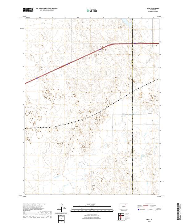 US Topo 7.5-minute map for Omar CO