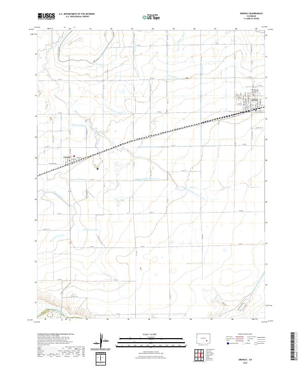 US Topo 7.5-minute map for Ordway CO