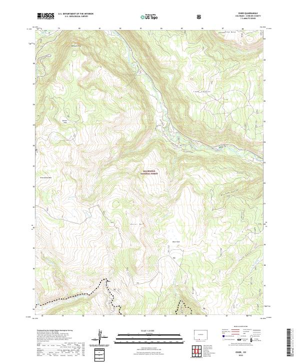 US Topo 7.5-minute map for Osier CO