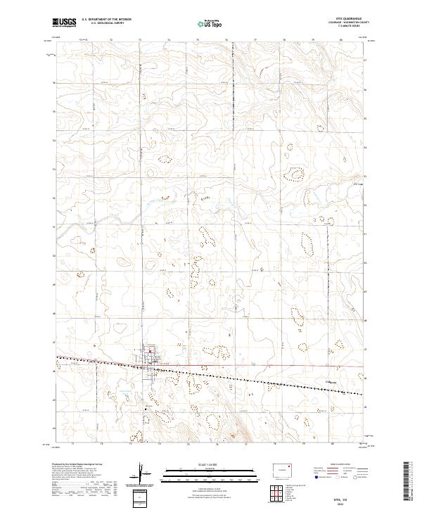 US Topo 7.5-minute map for Otis CO