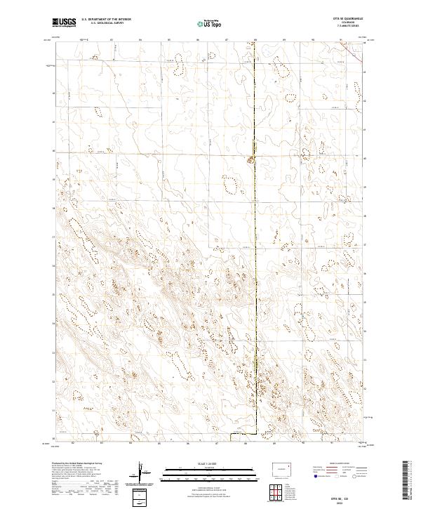 US Topo 7.5-minute map for Otis SE CO