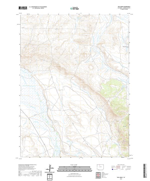US Topo 7.5-minute map for Owl Ridge CO