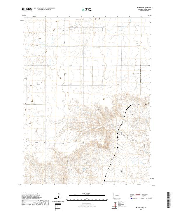 US Topo 7.5-minute map for Padroni NW CO