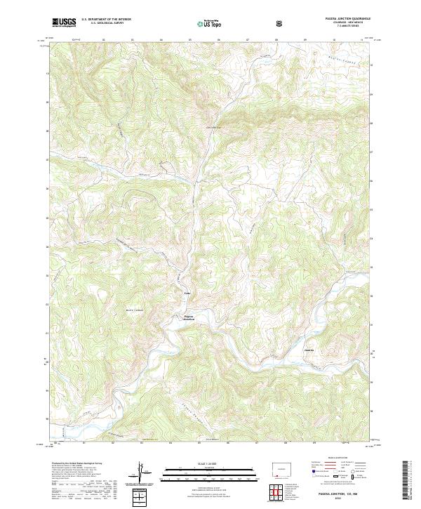 US Topo 7.5-minute map for Pagosa Junction CONM