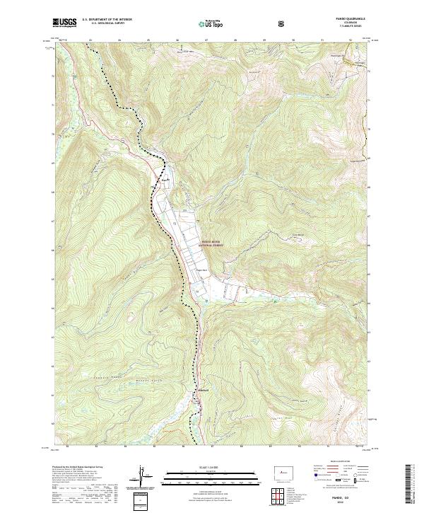 US Topo 7.5-minute map for Pando CO