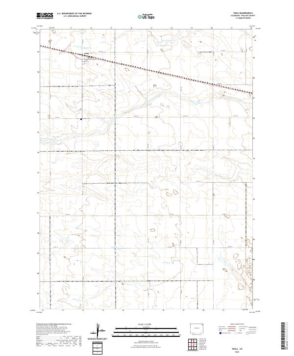 US Topo 7.5-minute map for Paoli CO