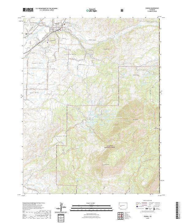 US Topo 7.5-minute map for Paonia CO