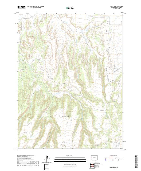 US Topo 7.5-minute map for Payne Wash CO