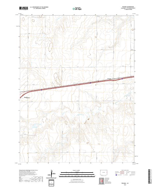 US Topo 7.5-minute map for Peconic CO