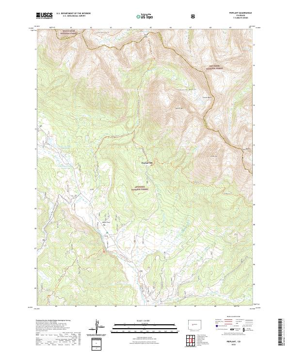 US Topo 7.5-minute map for Pieplant CO