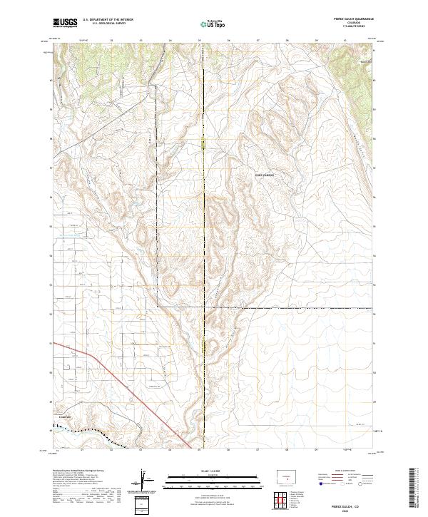 US Topo 7.5-minute map for Pierce Gulch CO