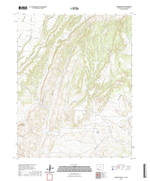 US Topo 7.5-minute map for Pinkerton Mesa CONM