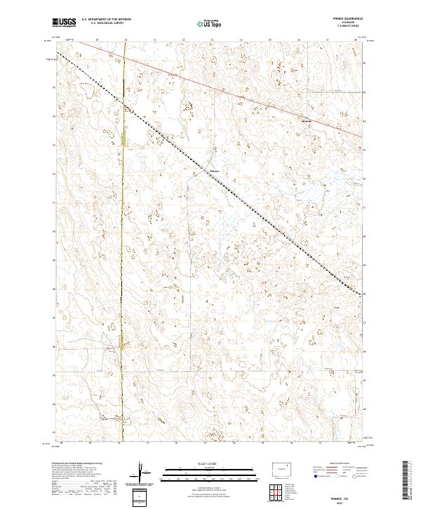 US Topo 7.5-minute map for Pinneo CO