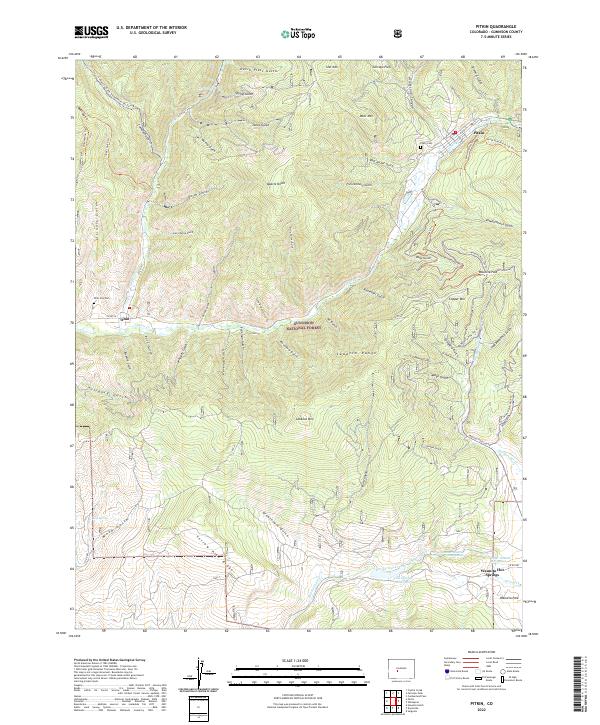 US Topo 7.5-minute map for Pitkin CO