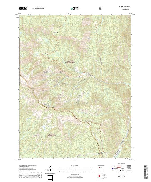 US Topo 7.5-minute map for Placita CO