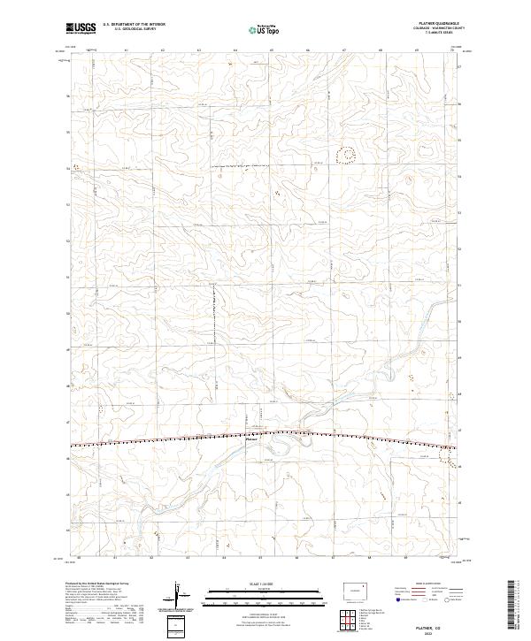 US Topo 7.5-minute map for Platner CO