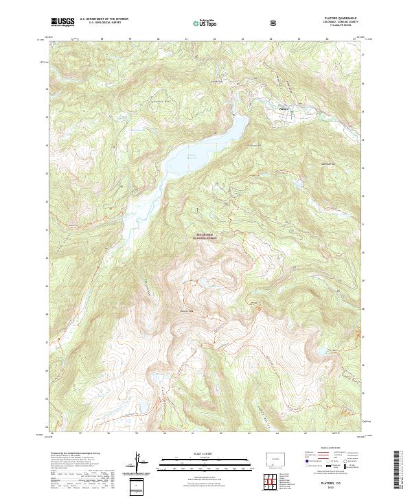 US Topo 7.5-minute map for Platoro CO