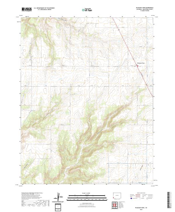US Topo 7.5-minute map for Pleasant View CO