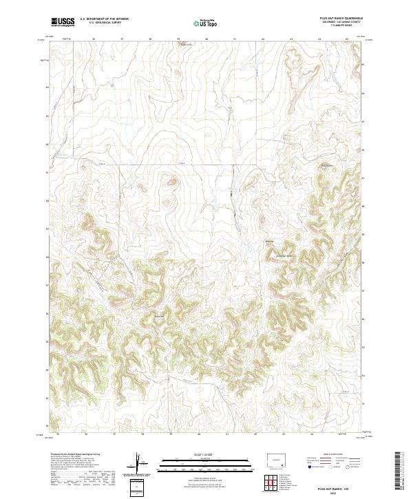 US Topo 7.5-minute map for Plug Hat Ranch CO
