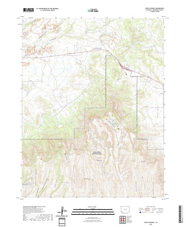 US Topo 7.5-minute map for Point Lookout CO