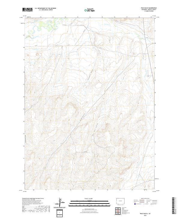 US Topo 7.5-minute map for Pole Gulch CO