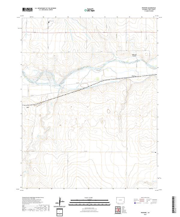 US Topo 7.5-minute map for Prowers CO