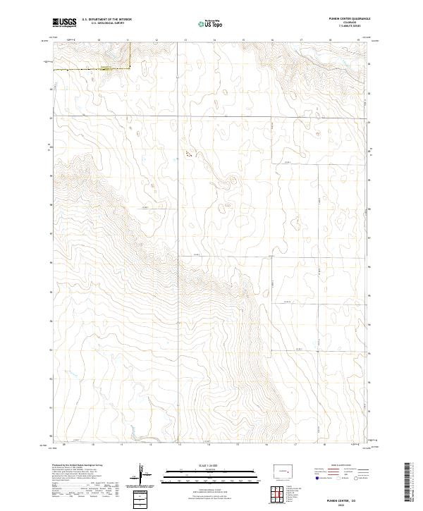 US Topo 7.5-minute map for Punkin Center CO