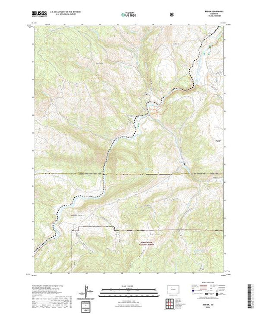 US Topo 7.5-minute map for Radium CO – American Map Store