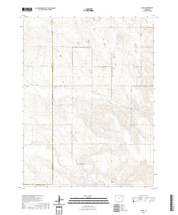 US Topo 7.5-minute map for Rago CO