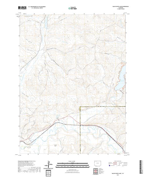US Topo 7.5-minute map for Ralph White Lake CO