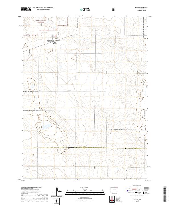 US Topo 7.5-minute map for Raymer CO
