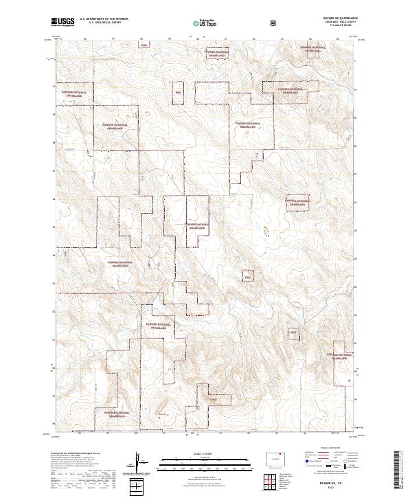 US Topo 7.5-minute map for Raymer NE CO