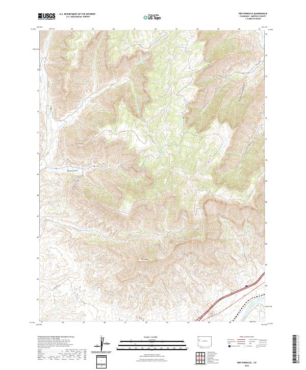 US Topo 7.5-minute map for Red Pinnacle CO