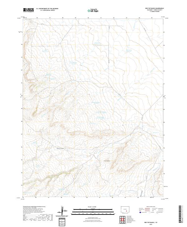 US Topo 7.5-minute map for Red Top Ranch CO
