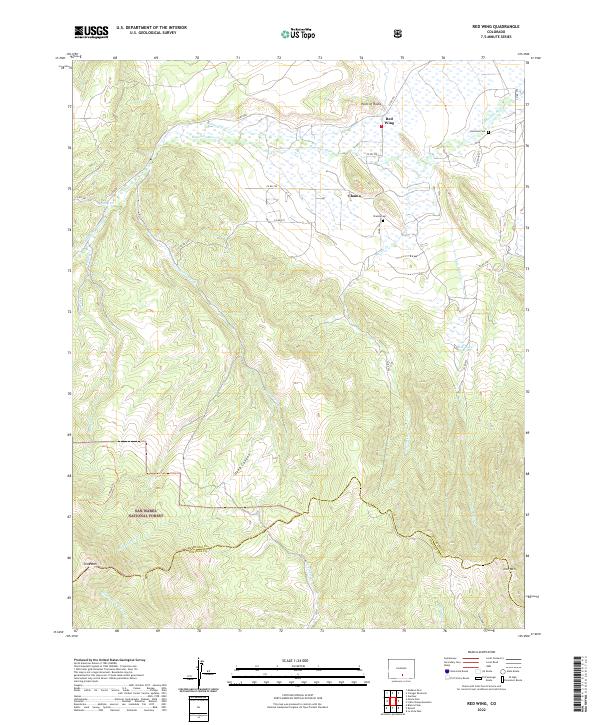 US Topo 7.5-minute map for Red Wing CO