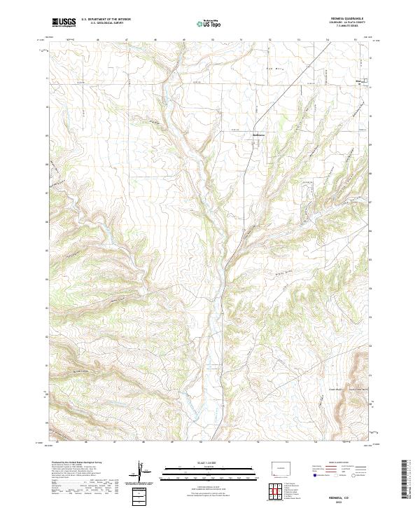 US Topo 7.5-minute map for Redmesa CO