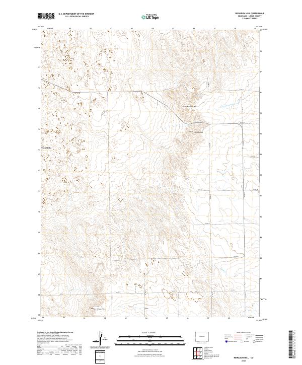 US Topo 7.5-minute map for Reiradon Hill CO