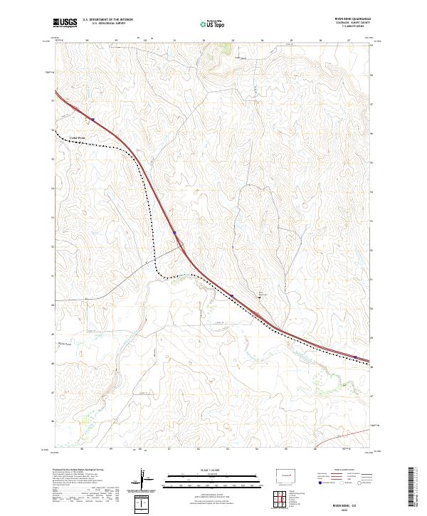 US Topo 7.5-minute map for River Bend CO