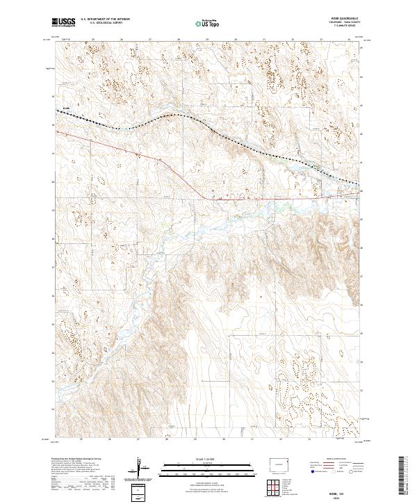 US Topo 7.5-minute map for Robb CO